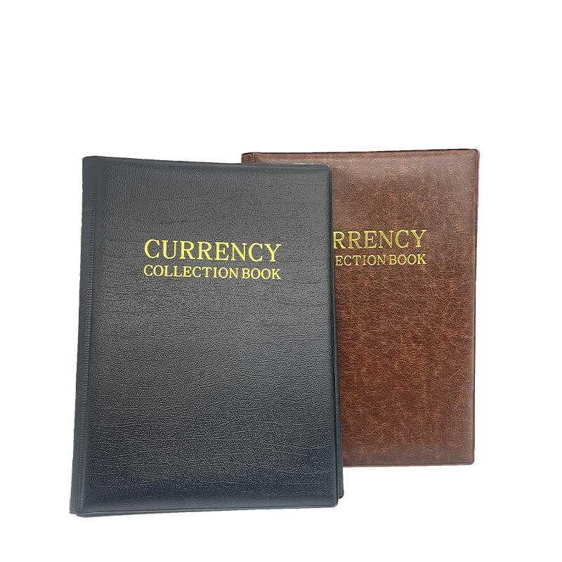 30-Compartment Banknotes Collecting Holder Book Binder Portable 10 Inner Pages Paper Money Currency Storage Album