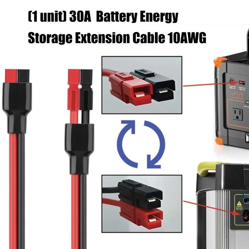 Heavy Type 10AWG Solars Cable With Connectors Waterproofed for Solars Panel Battery Systems