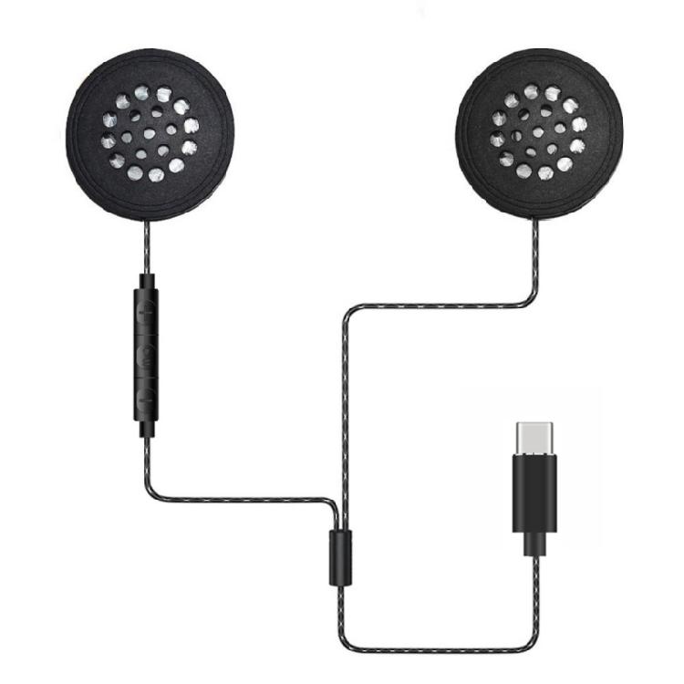 

Motorcycle Intercoms Helmet Headphones Double Speaker Stereos System Dustproof Braide Cable USB C for Adventure Travel 1