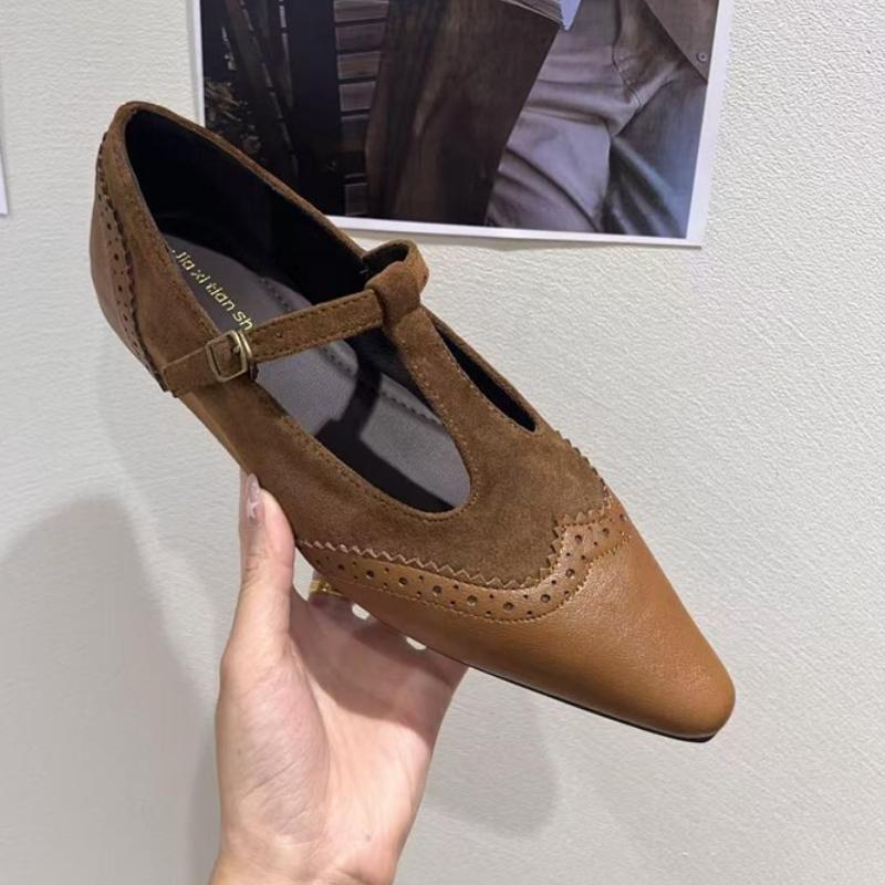 2025 Autumn Pointed Toe Women Flats Sexy Shallow Slip On Sandals Shoes Fashion Low Heel Ladies Elegant Dress Boat Shoes