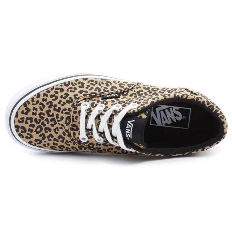 Vans Canvas Slip Resistant Durable Breathable Low Top Skate Shoes Women Sneakers Brown VN0A3MVZ36I