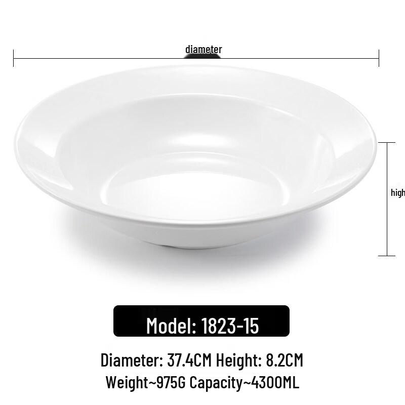 Cartoon Melamine Straw Hat Deep Serving Bowl