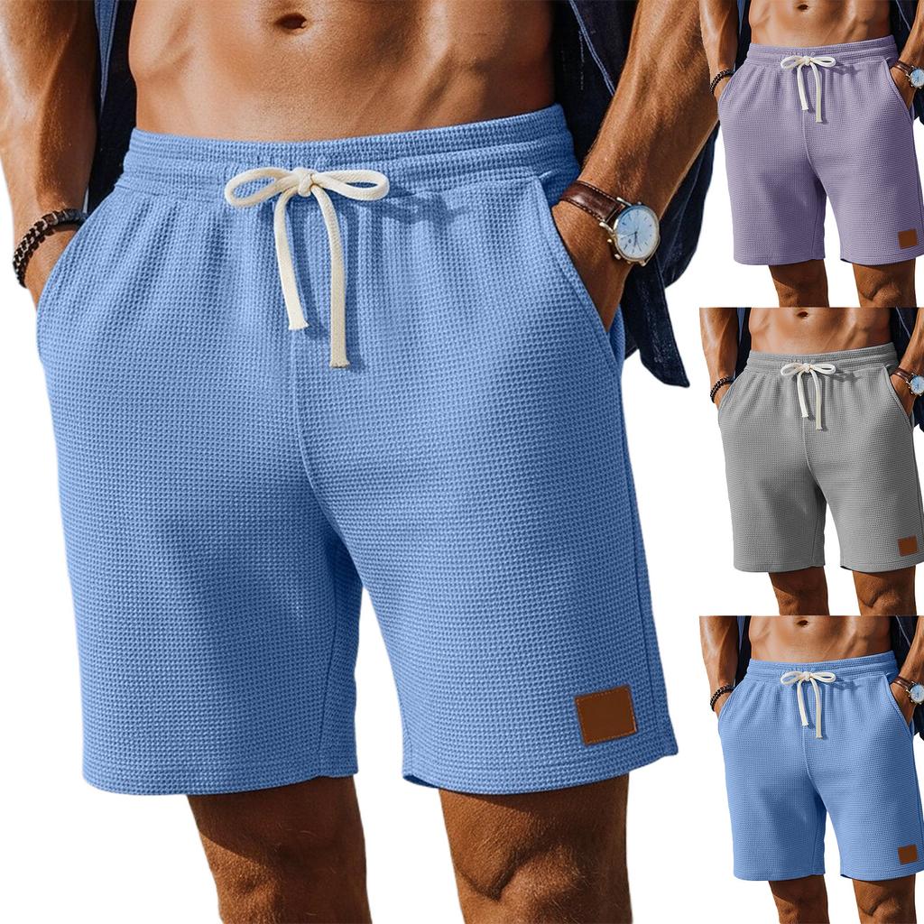 Men's Casual -Weave Drawstring Shorts