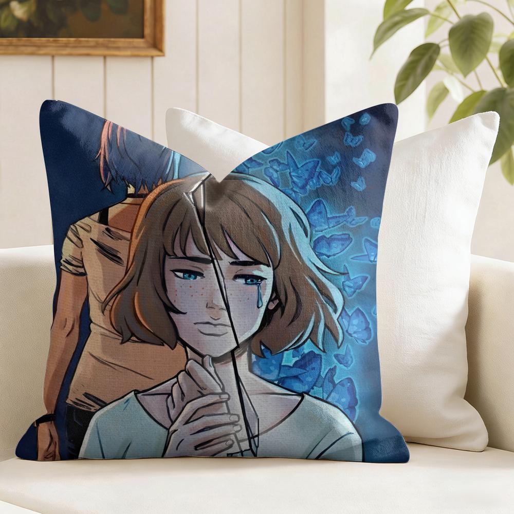 LLife is SStrange Game Cushion Cover Summer Linen Pillow Case Organic Fabric Cushion Cover DoubleSided Print Sofa Home Decor