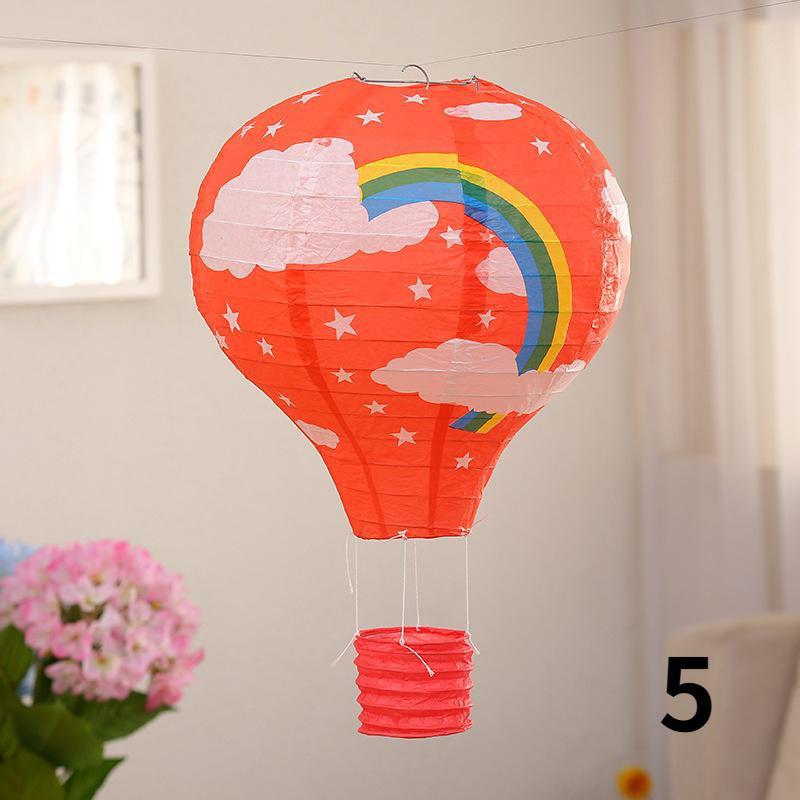 1PC Santa Claus Elk Hot Air Balloon 12 Inch Paper Lantern Lampshade DIY Crafts Ceiling Hanging Xmas Decorations Party Supplies