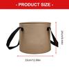 Foldable 5 Gallon Water Bucket With Double Handle Durable PVC Wash Basin with Mesh Pocket For Car Washing Gardening