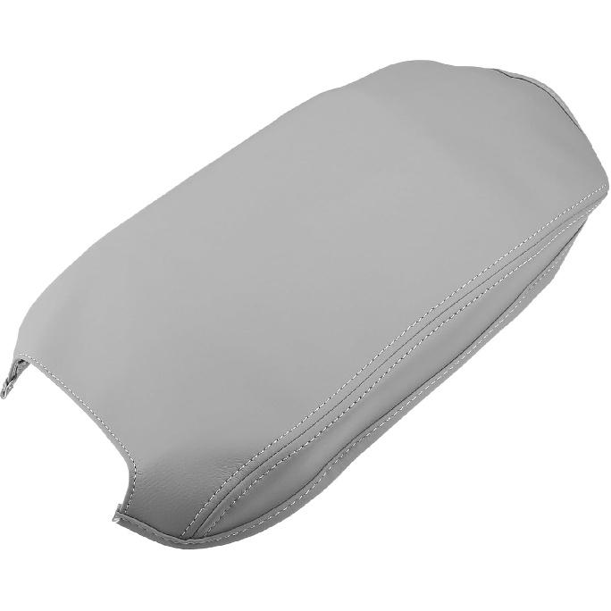 Car Center Console Armrest Cover 38.5x18.5cm Center Console Protect Cover for Toyota Camry Hybrid 2012-2017 Faux Leather Gray