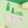 1 Pcs 4-Grid Tropical Leaf Turtle Back Leaf Banana Leaf Silicone Mold Kitchen Baking Cake Decoration Mold Chocolate Candy Mold