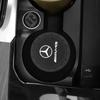 2025 Heiß 2 Stück Auto-Getränkeuntersetzer PVC-Logo Wasserbecher-Pad Anti-Rutsch-Matte für Mercedes Benz AMG GLE GLS CLS GLC CLA GLA GLK ML C197 R231 W1