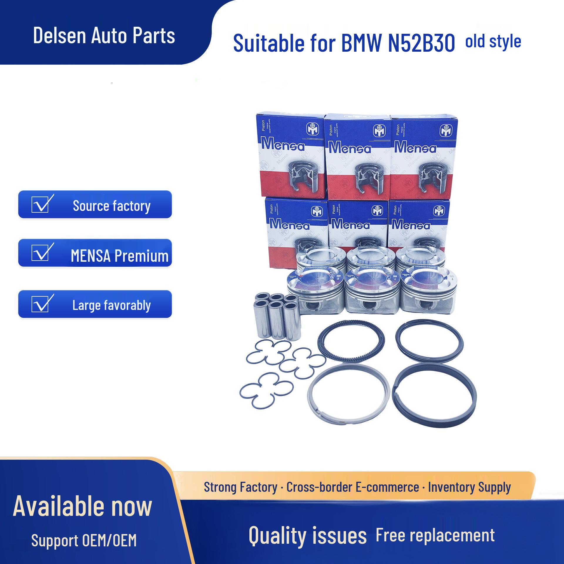 

BMW N52B30 Old Model 11257564335 MENSA Premium Piston Kit