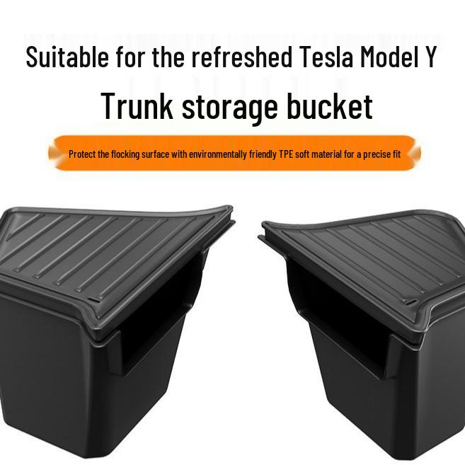 Eco-Friendly All-Weather Car Storage Bucket for Tesla Model Y (Facelift) Model Y Storage Box