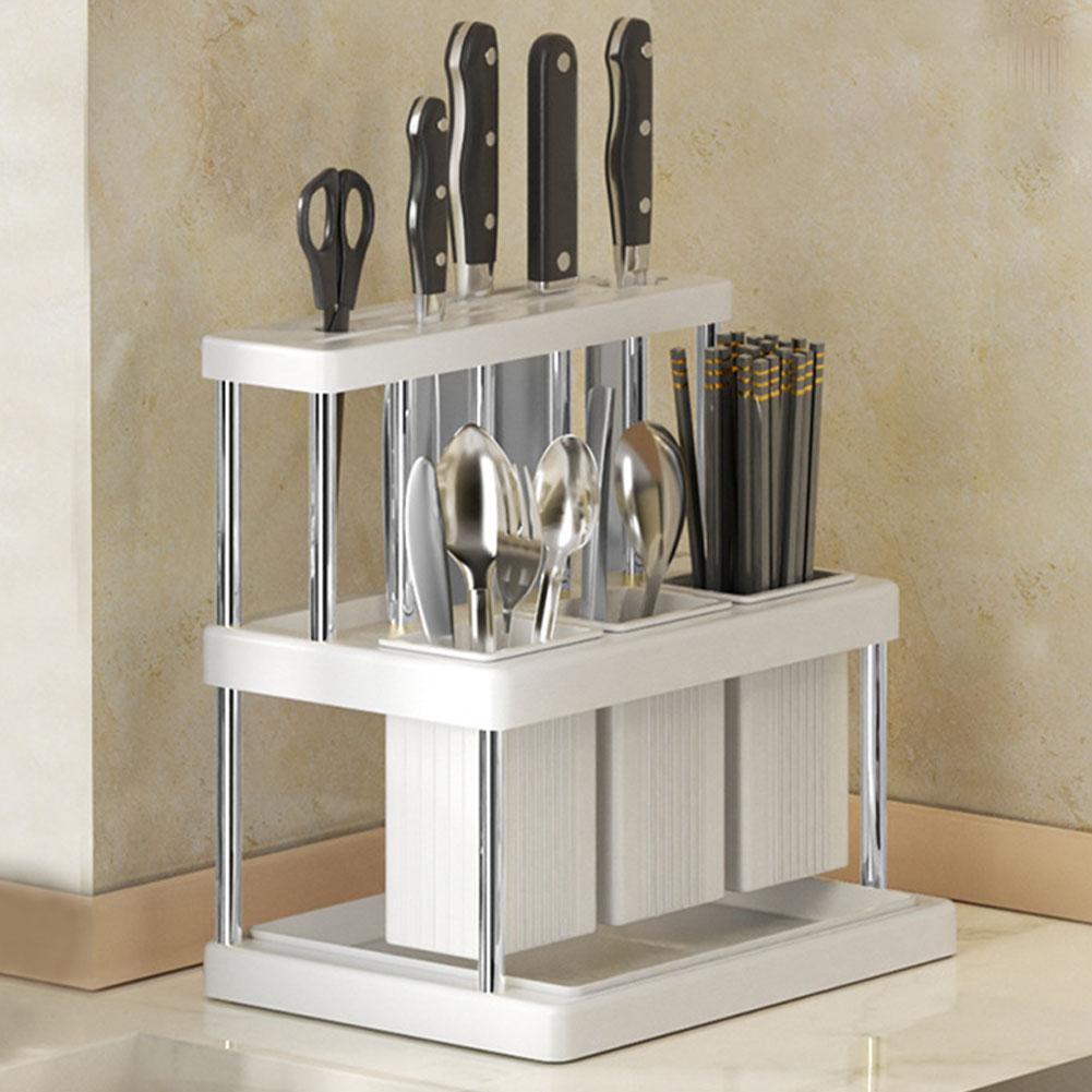 High-End Brand New Kitchen Cutlery Holder Spoon Fork Chopstick Storage Rack Utensils Organizer Kitchen Counter Top Box Rack