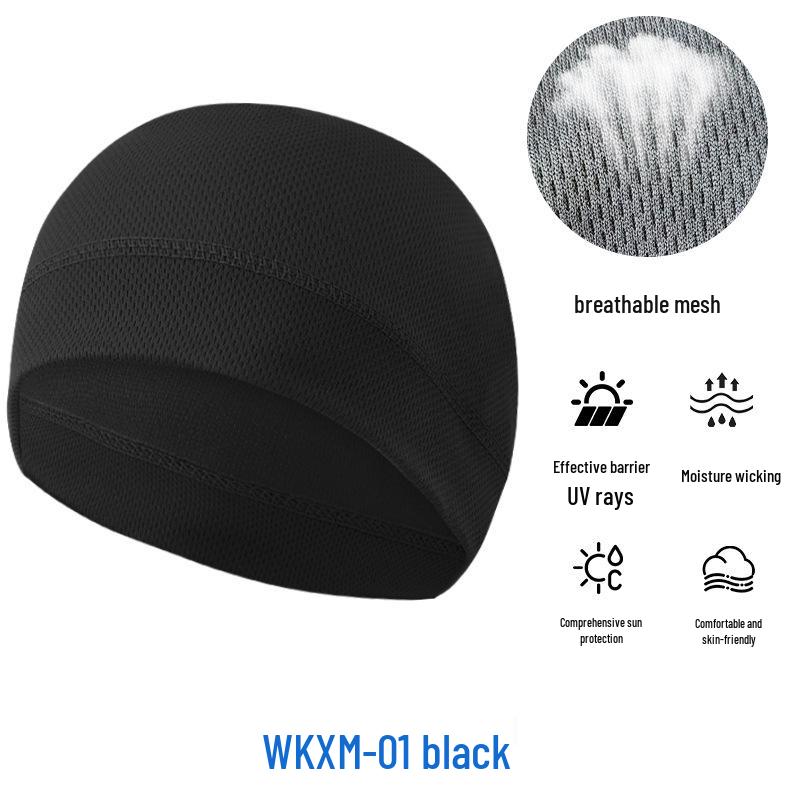 Sommer Mesh Sonnenschutz Radfahren Skull Cap - Atmungsaktiv Hochelastisch Eis Seide Sport Liner