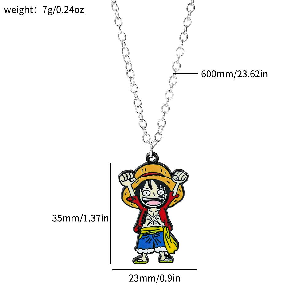 Japanese Anime Monkey D Luffy Pendant Necklace for Cosplay Fashion Jewelry Gift - Fashionable Accessory for Anime Lovers