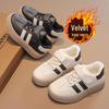 Children's Versatile Board Shoes 2025: Autumn/Winter Thick-Soled Velcro Shoes for Girls, Thin Fleece Warm Cotton Shoes for Boys
