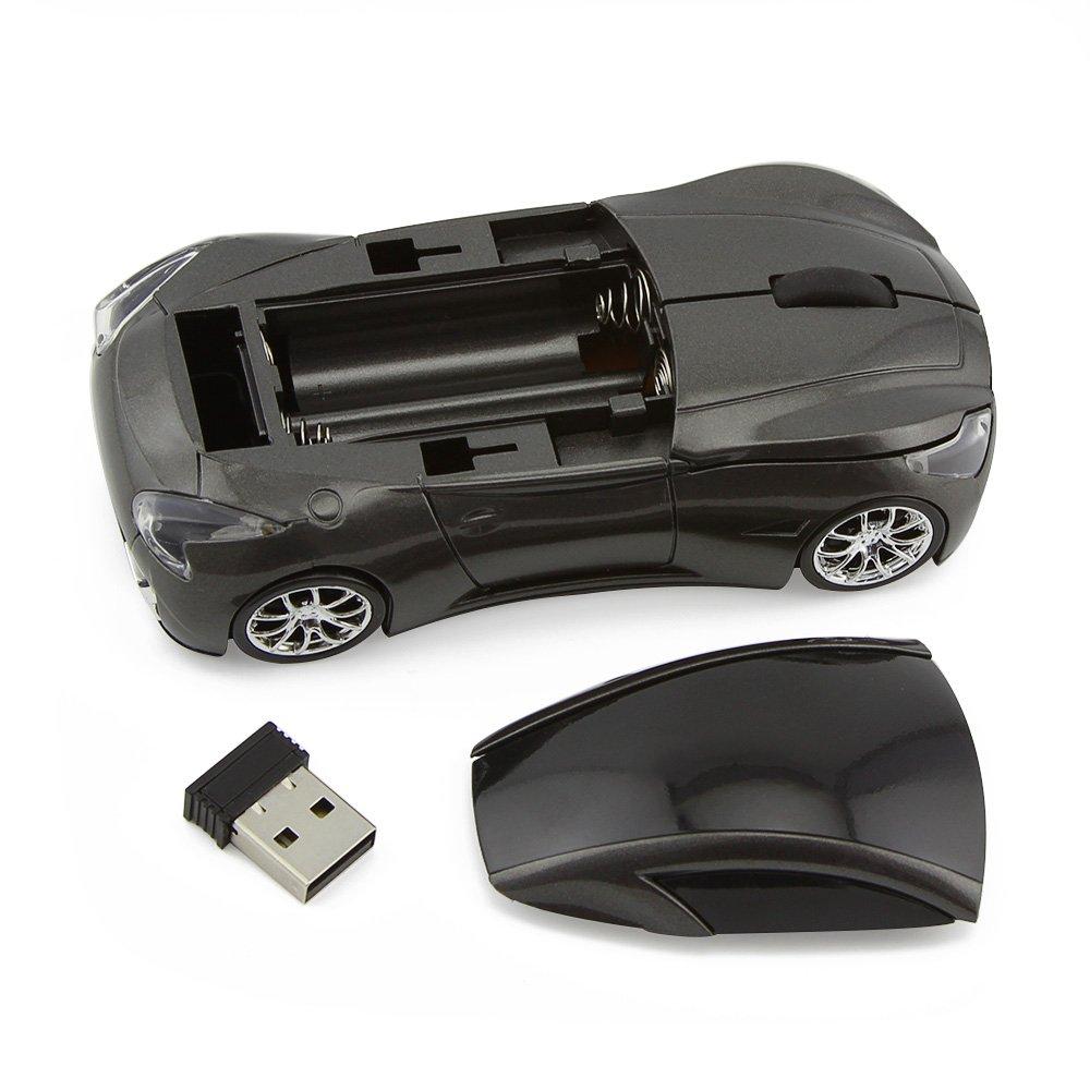 RUUNNER Cool Small Car Wireless Cool Sports Optical Cordless USB High 10M Reception 8 Colors Available Mouse, Mouse, Car-Shaped, Car-Style, Compact,