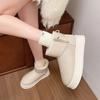Fashion Women's Boots 2024 Selling New Comfort Platform Winter Ankle Snow Boots Indoor Plush Warm Casual Slip-On Ladies Walking Shoes