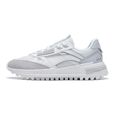 Li Ning Cheng Feng 2.0 Durable Breathable Low-Top Sports Casual Shoes Women Sneakers Gray White AGCT156-1