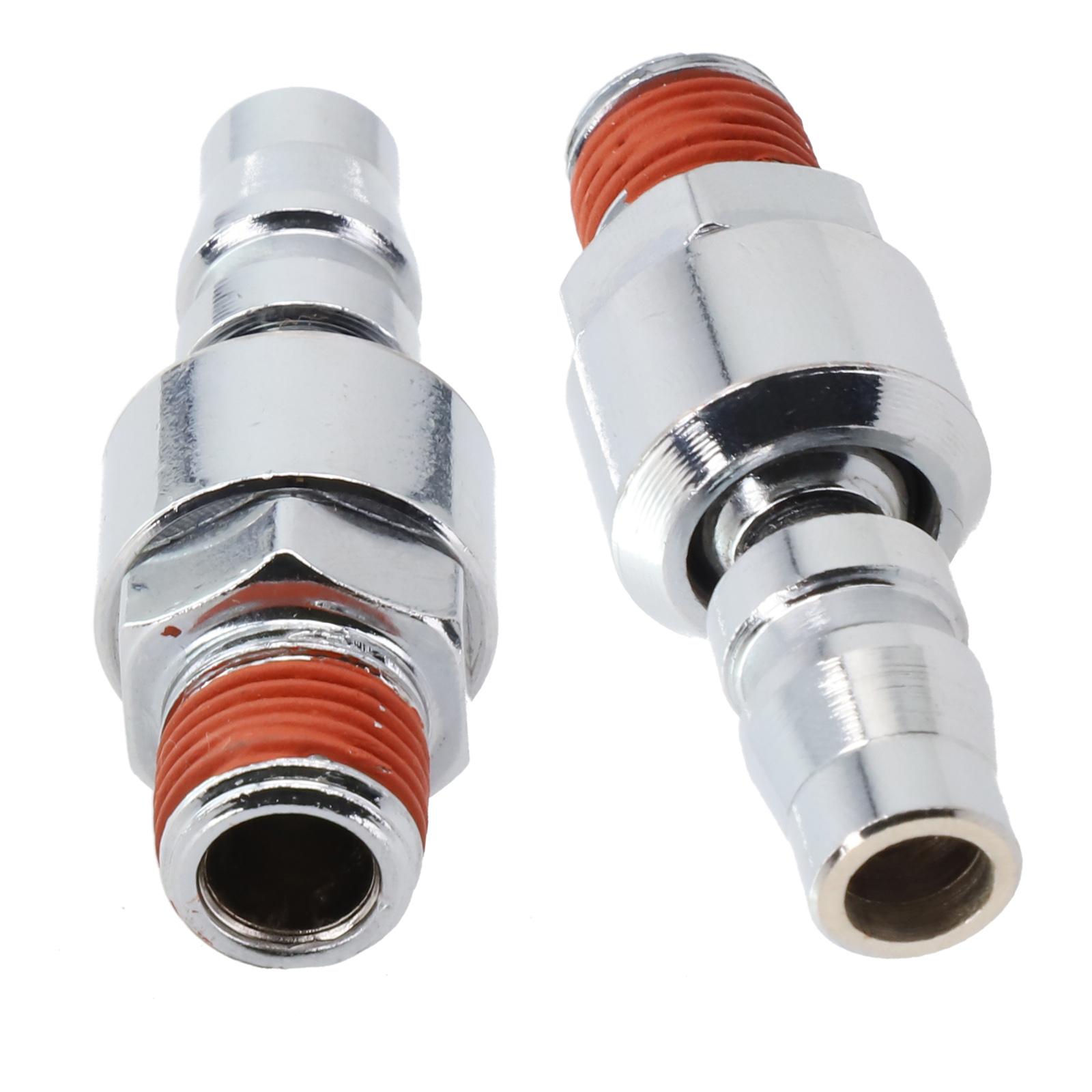 

2PCS 1/4 Inch Pneumatic Quick Joint 20PM Air Compressor 360 Degree Rotary Fittings Pneumatic Quick Connector Release Fitting