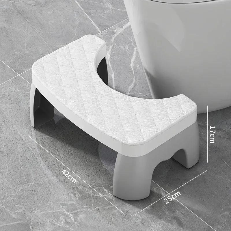 1 PC Toilet Squat Stool Removable Non-slip Toilet Seat Stool Portable Squat Stool Home Multifunctional  Bathroom Accessories белый