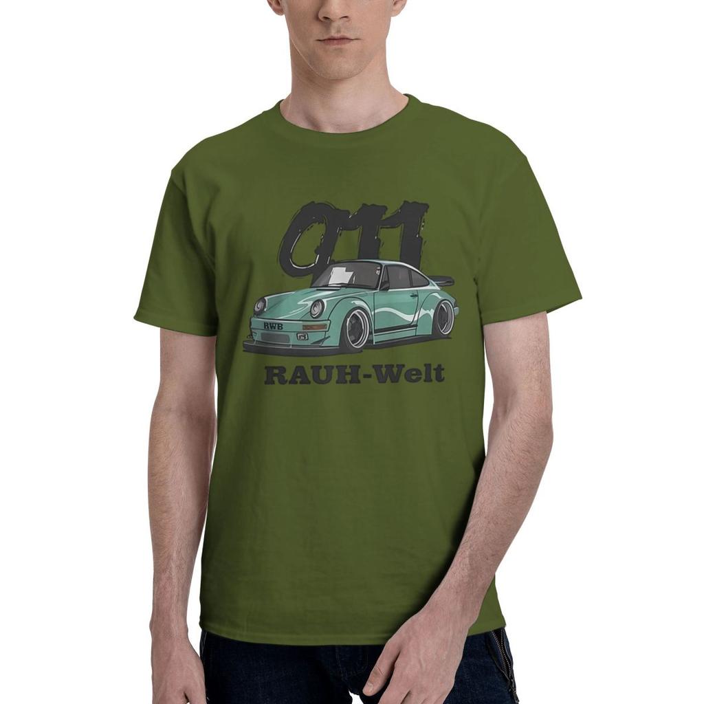 RWB Sports Car Graphic 100 Cotton Casual Breathable Confortable Clothes Mens Clothing Brands Mens Gifts