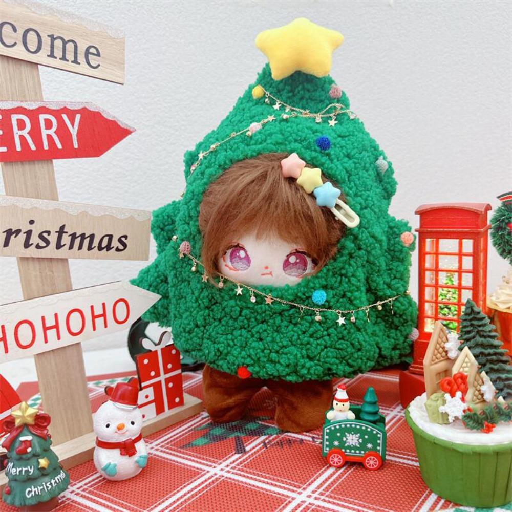 Crossbody 20CM Cotton Doll Clothes Christmas Tree Plush Toys Clothes  Doll Accessory