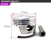MAXIMASELECT Piston Kit for Super Cub and and Maintenance (Standard Size, STD) 70, C70, Monkey, Gorilla, Cub. Bore-up Parts.