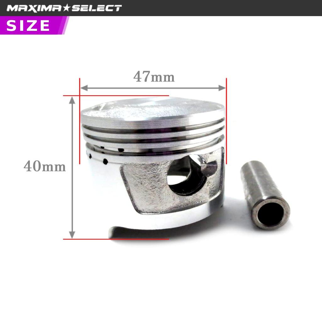 MAXIMASELECT Piston Kit for Super Cub and and Maintenance (Standard Size, STD) 70, C70, Monkey, Gorilla, Cub. Bore-up Parts.
