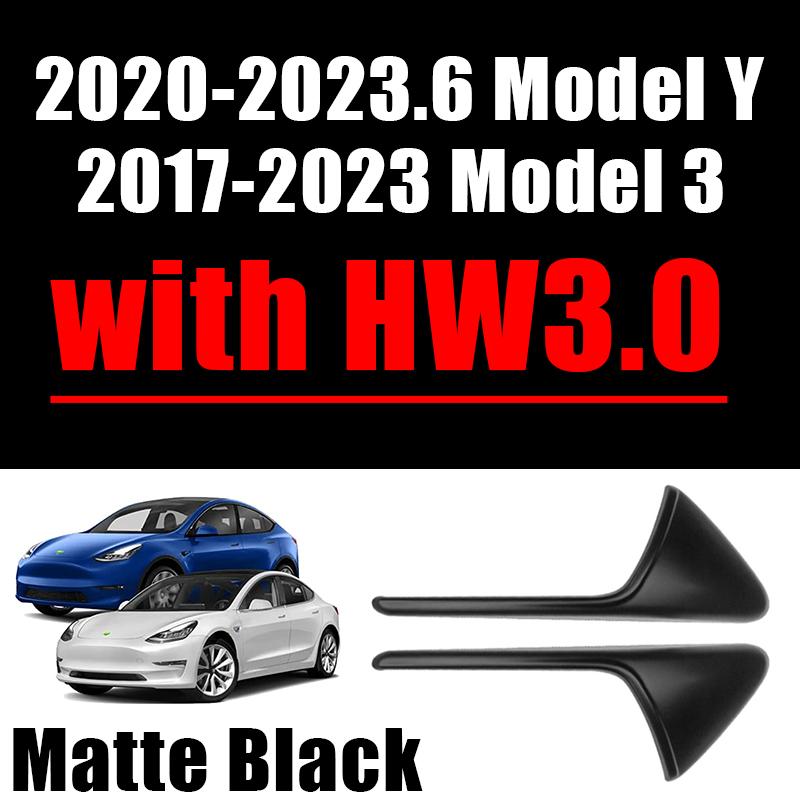 Car Side Camera Protective Cover ABS Carbon Fiber Protective Cover Turn Signal Cover Suitable for Tesla Model 3 Model Y