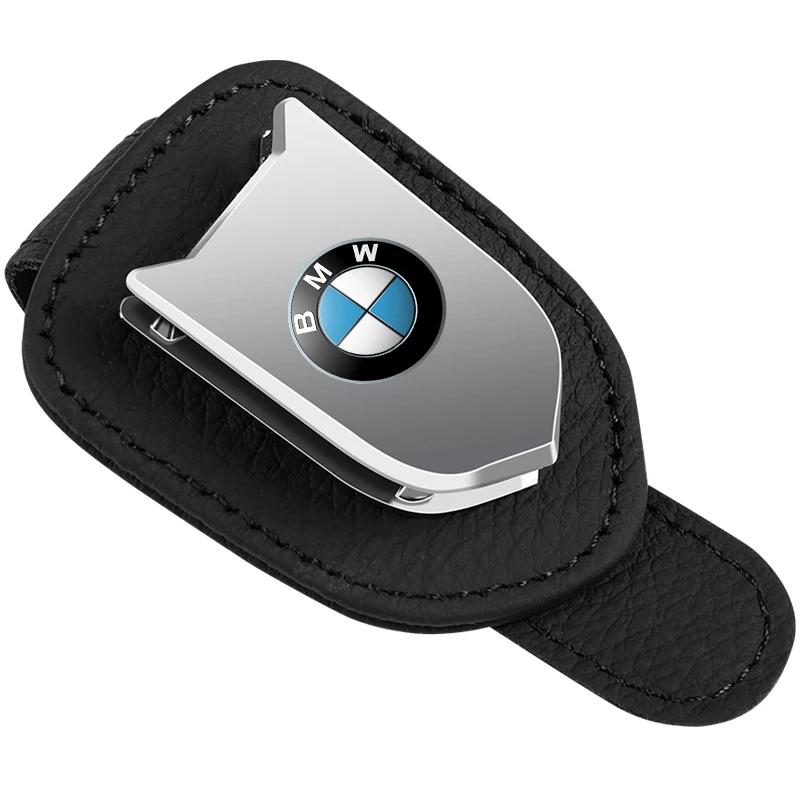 Portaocchiali da Sole per Aletta Parasole Auto Clip Porta Biglietti Tessere Supporto per BMW Serie 1 2 3 4 5 6 7 8 GT X1 X2 X3 X4 X5 X6 X7 IX3