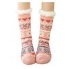 Women Fleece Lined Winter Socks Non Slip Indoor Floor Socks Soft Warm Cozy Christmas Patterned Socks for Home Use