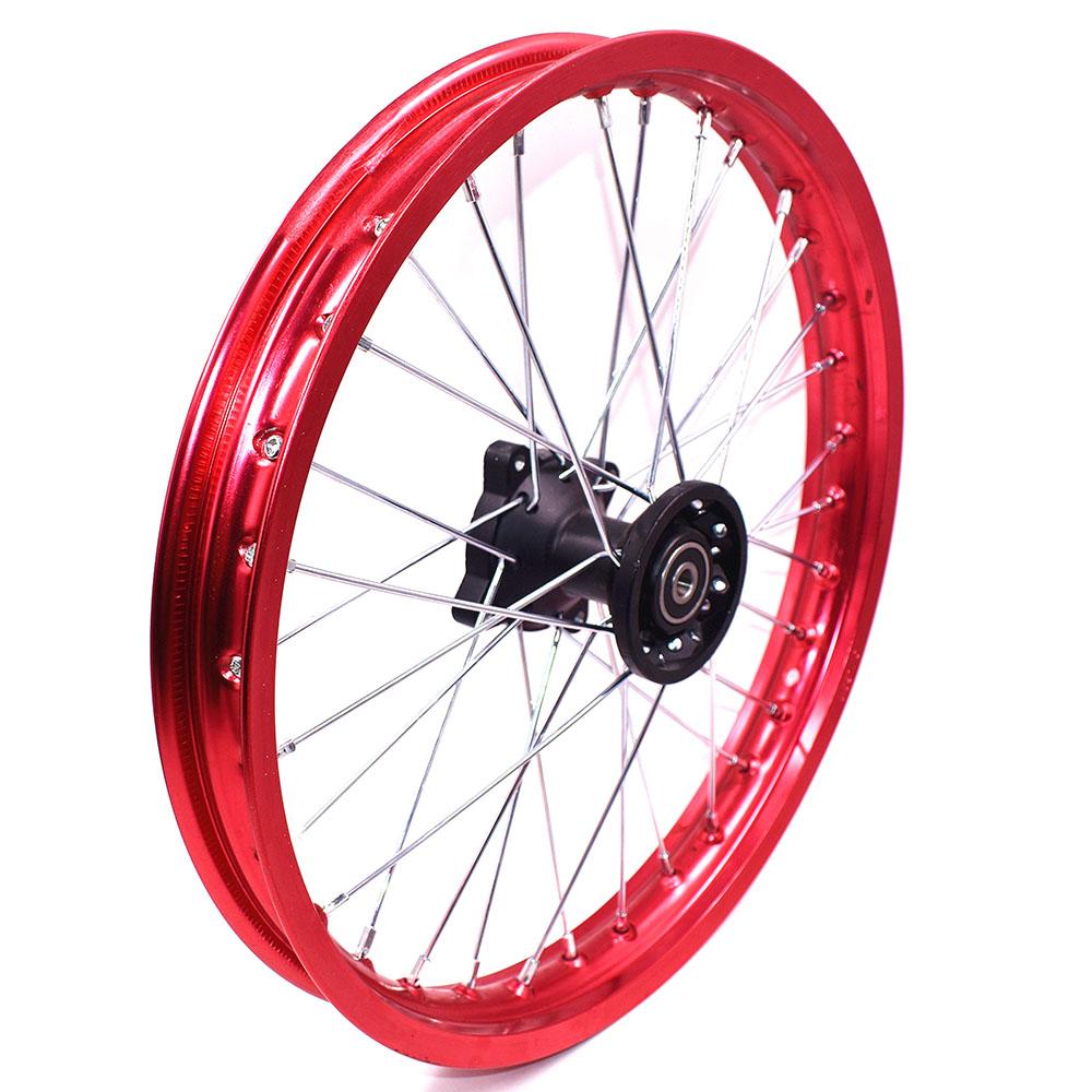 Aluminum Alloy 1.60-17 Inch Front 1.60-17 Inch Rear Rims  Wheel Rims Black Hub For KLX CRF   Kayo BSE Dirt Pit Bike Motorcycle