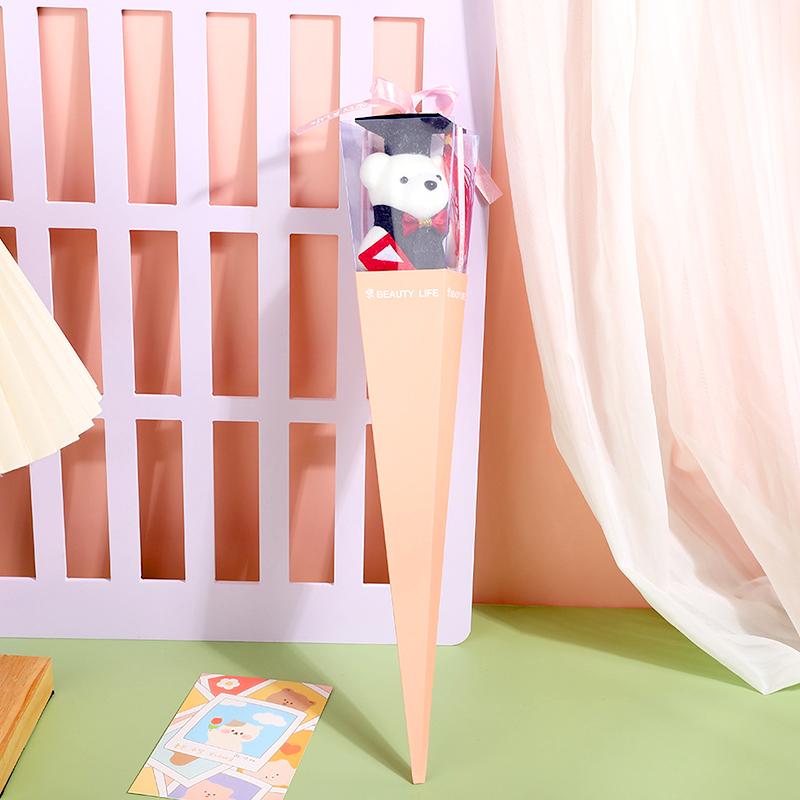 

1 шт. свадебные сувениры вечеринка подарок искусственный цветок романтический выпускной мода домашний декор игрушка кукла медведь букет розовый