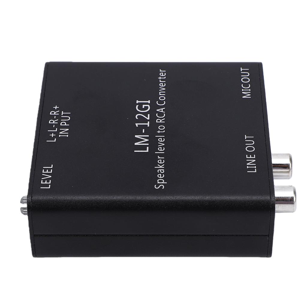 Speaker Level to Line Output Converter 40Hz 20KHz Car Stereo Sound Speaker Signal High to Low Converter