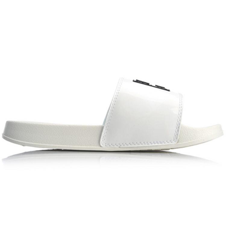 Li Ning LN Slipper Trendy EVA Quiet Slide Slippers Women's White AGAQ004-4
