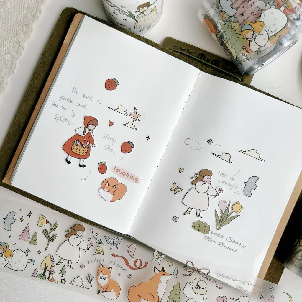 Meet The Forest Salt Style Journal Washi Tape Pet Sticker