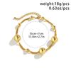 Meier Punk style creative round bead faux pearl tassel necklace for women - designer patchwork choker