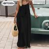 Fashion Summer Spring Solid Color Print Sleeveless Casual Dresses