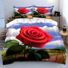Blossoming elegance under skies. Bedding sets Duvet covers Pillowcases(1* Duvet Cover 2* Pillowcases without duvet insert)