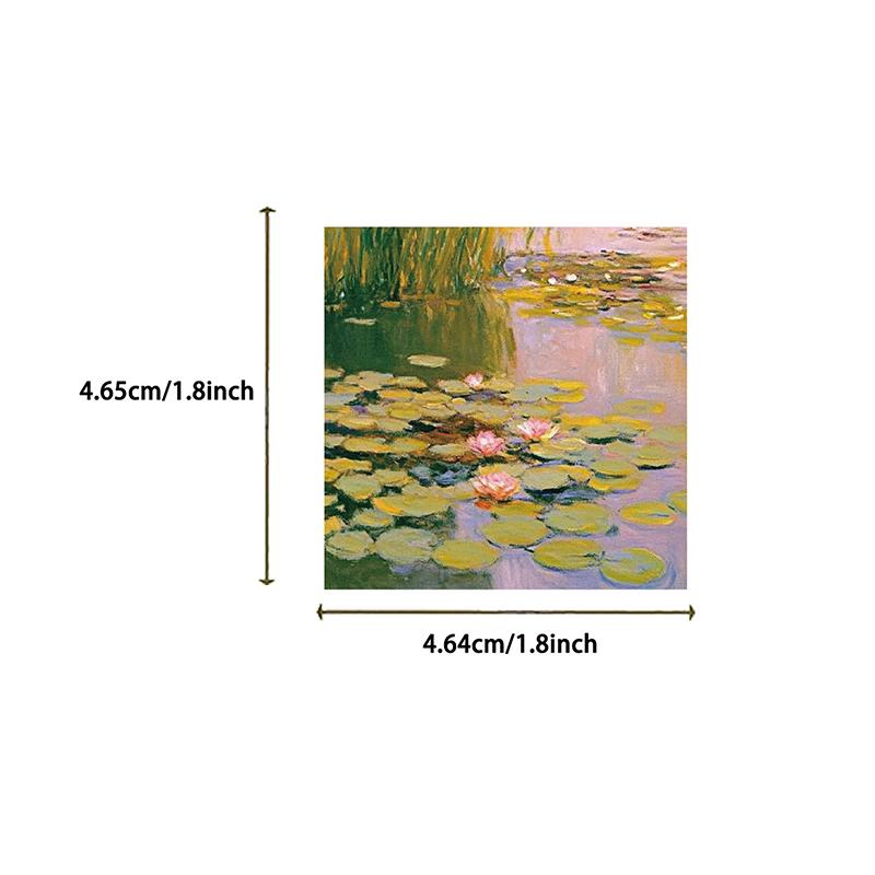 50Pcs Oil Painting Landscape Stickers Waterproof Vinyl Decals For Luggage And Notebooks Assorted Small Sizes Graffiti Stickers