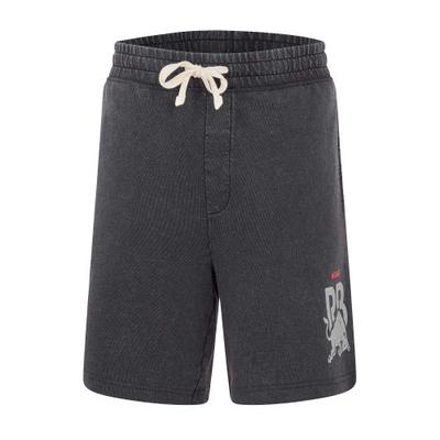 Hugo Mens Washed Elasticated Waist Relaxed Fit Sweat Shorts