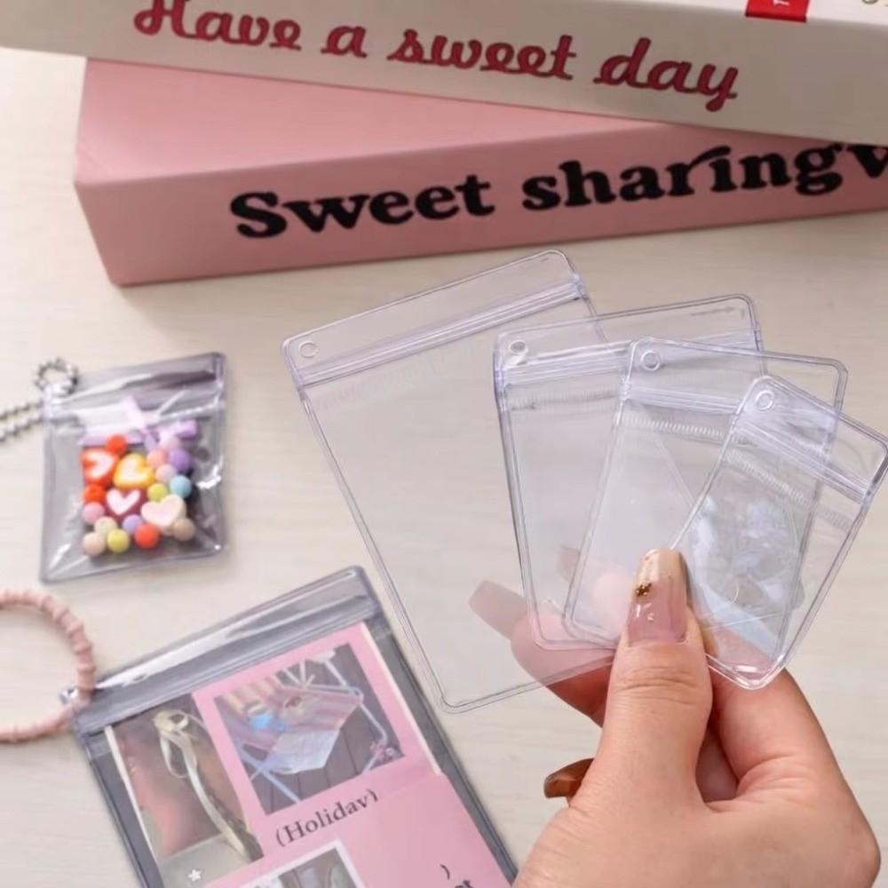 100pcs Transparent Jewelry Storage Bags Anti-Oxidation DIY Transparent Bag Self Sealing Bags