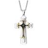 Men's Fashion Necklace Jesus Cross Pendant Necklace Stainless Steel Necklace Byzantine Necklace Vintage Cross Necklace Cross Pendant Necklaces