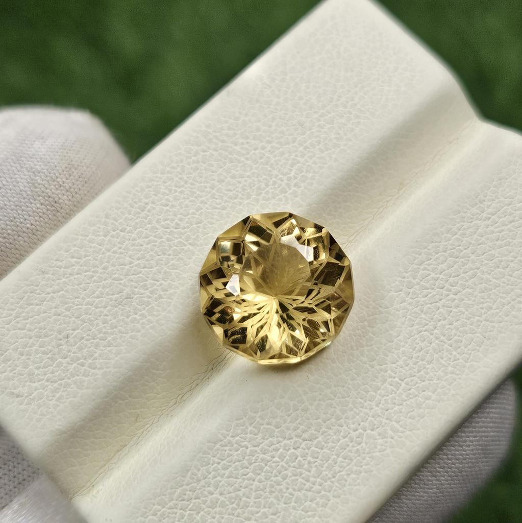 JewelsOfPride Natural Beer Quartz Round Shape Cut Stone Loose Gemstone For Making Jewelry 5 Ct. 11X11X7 Mm