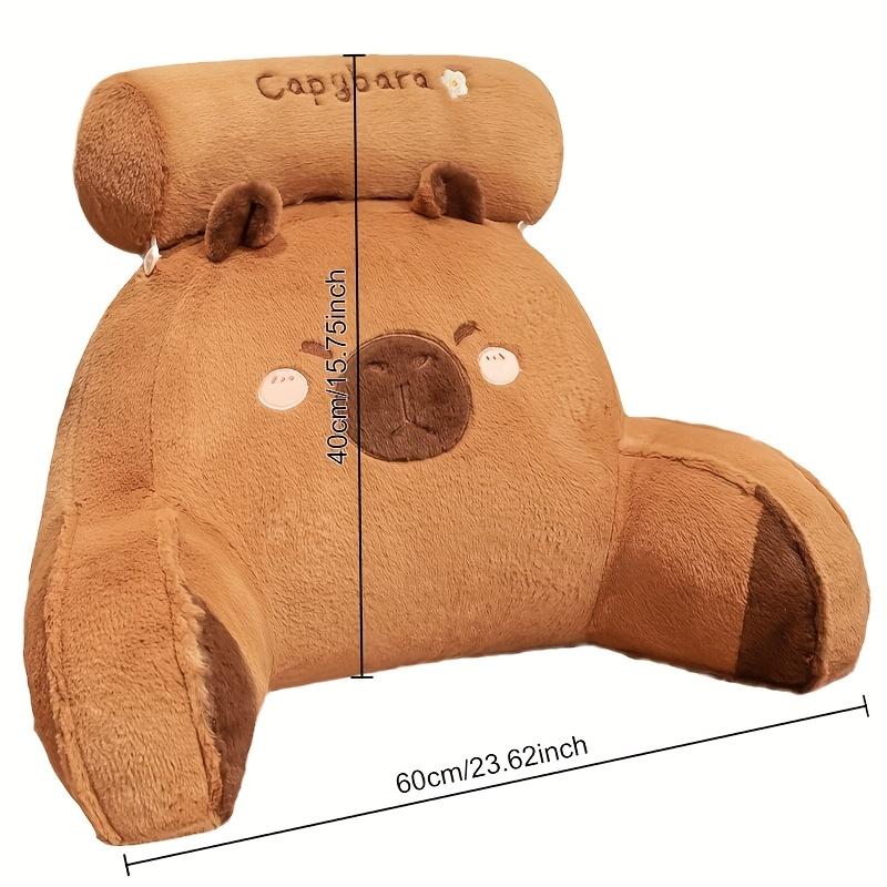 

Capybara-Themed Plush Pillow Chair Backrest,with a Zipper Closure,Versatile Cushion Suitable for Home Decoration,Adorable оранжевый