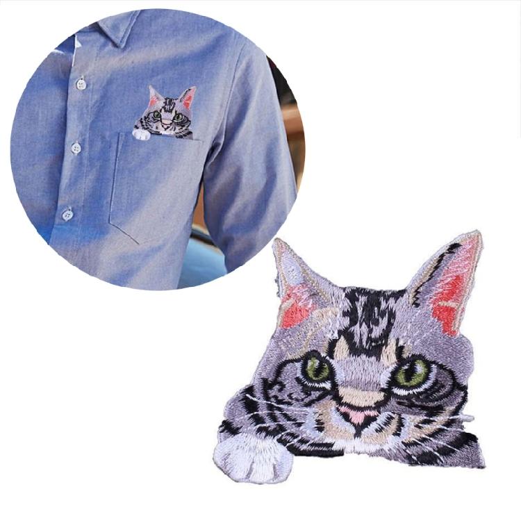 Trendy Cats Pattern Patches Personality Clothes Heat Transfer Appliques for Creative Craft Projects