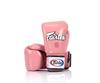 Genuine Fairtex Universal Boxing Tight Fit Genuine Pink Gloves, Design, Pink, Leather, 8oz,
