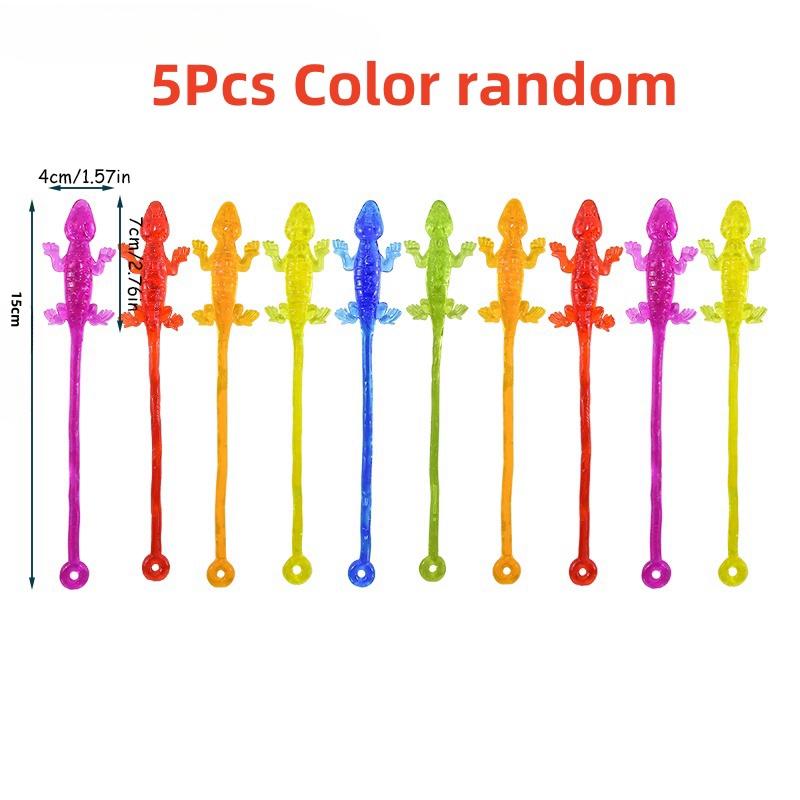 

5-30Pc Fun Sticky Climbing Lizard Kids Birthday Party Shower Present Pack Halloween Christmas Carnival Party Favor Decoration OneSize