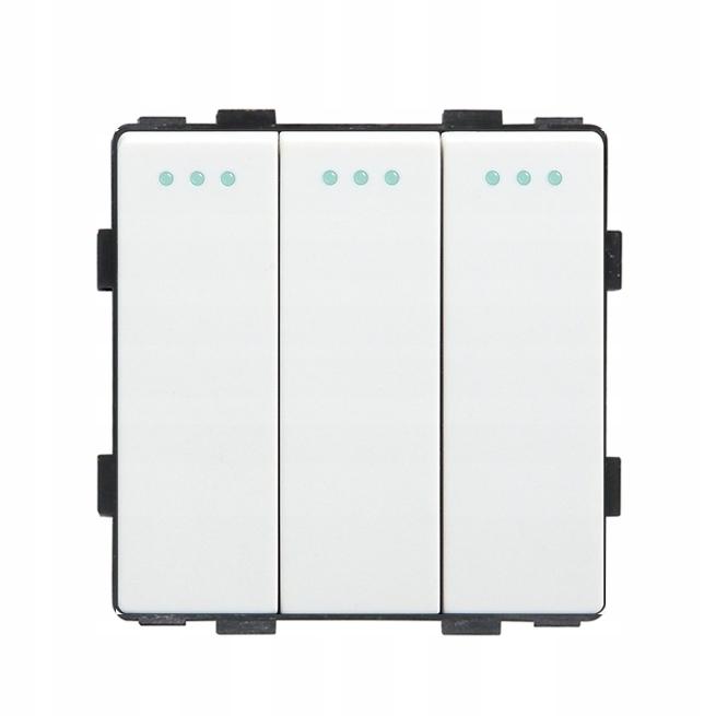 3P light switch, mechanical insert, white RTX SH