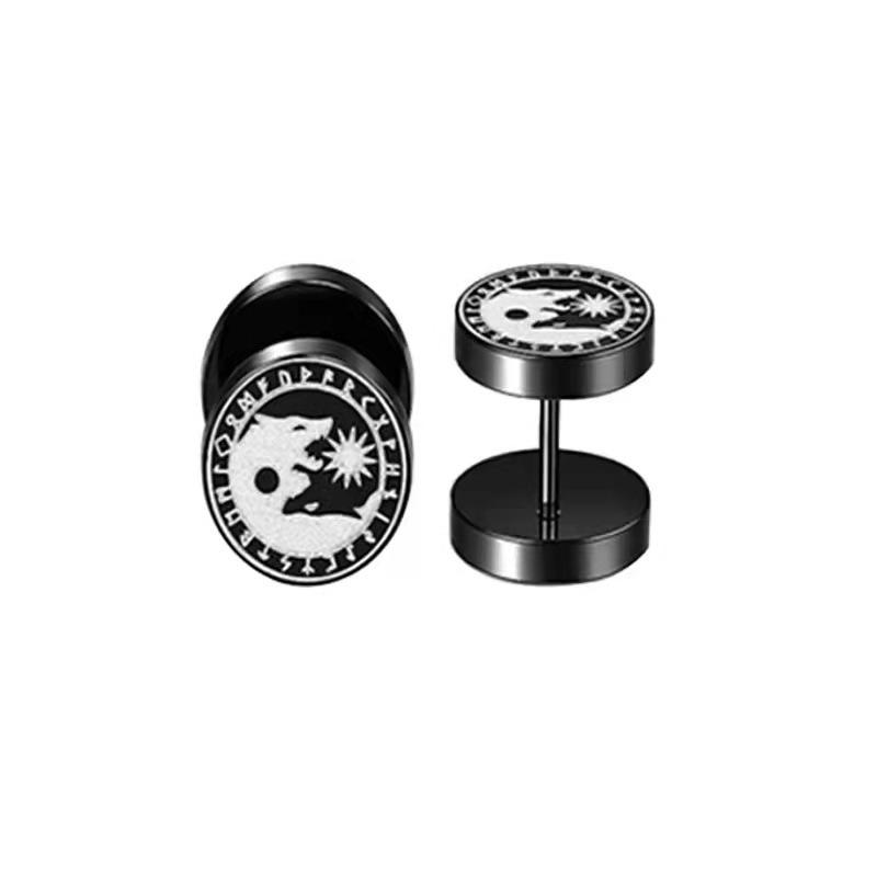 Boucles d'oreilles géométriques simples et polyvalentes pour femme, tempérament affirmé, mode